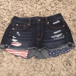 American eagle American flag shorts